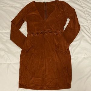 Suede dress